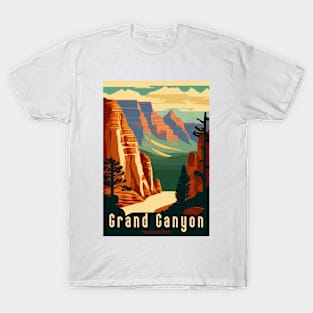 Grand Canyon National Park Vintage Travel Poster T-Shirt